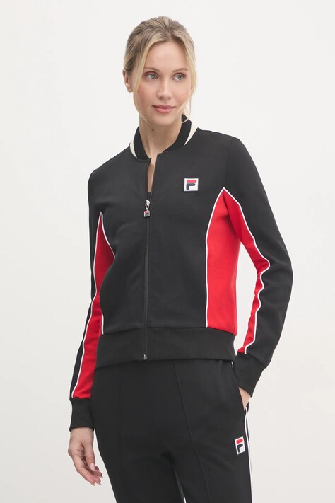 Fila bluza Laiben femei, culoarea negru, modelator, FAW0741