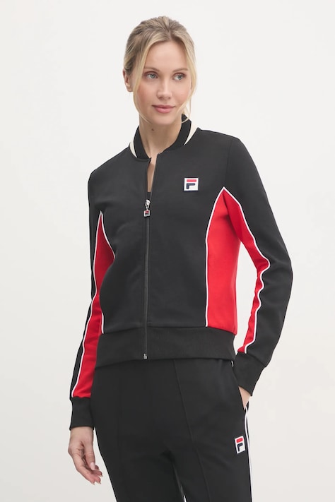 Fila bluza Laiben damska kolor czarny wzorzysta FAW0741