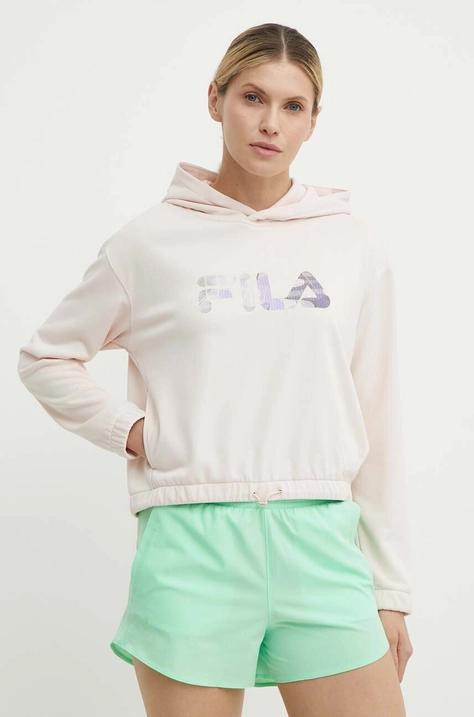 Fila felpa da corsa Tortoli colore rosa con cappuccio FAW0711