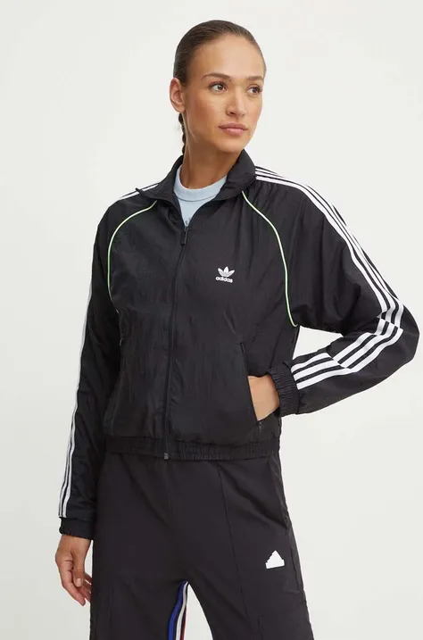 adidas Originals kurtka damska kolor czarny przejściowa IT9689