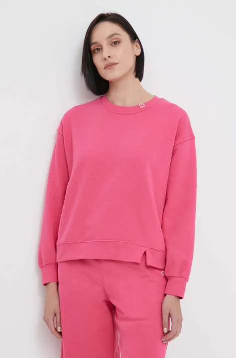 United Colors of Benetton bluza damska kolor różowy gładka