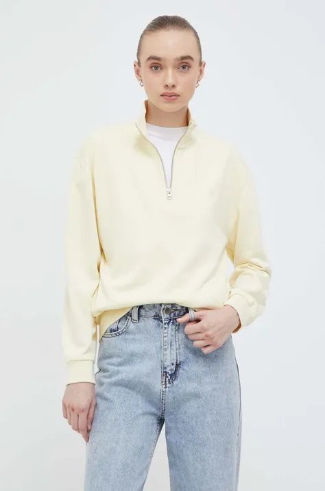 Levi's bluza damska kolor żółty gładka
