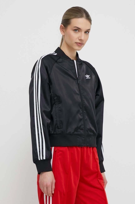 Pulover adidas Originals ženska, črna barva