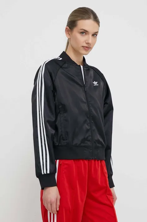 Dukserica adidas Originals SST Loose za žene, boja: crna, s aplikacijom