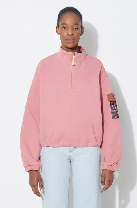 Columbia sweatshirt Painted Peak women's pink color 2074511
