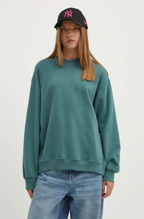 Hollister Co. bluza damska kolor zielony gładka