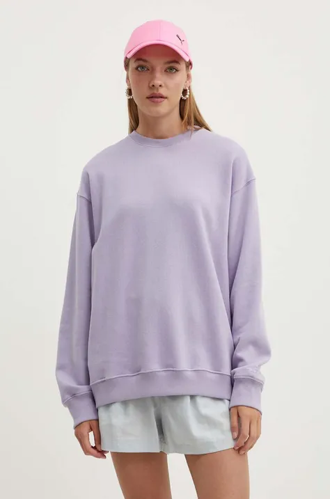 Hollister Co. bluza damska kolor fioletowy gładka