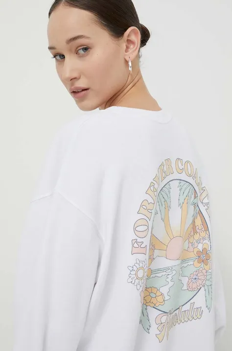Hollister Co. bluza damska kolor biały z nadrukiem