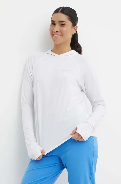Αθλητική μπλούζα Marmot Windridge χρώμα: άσπρο