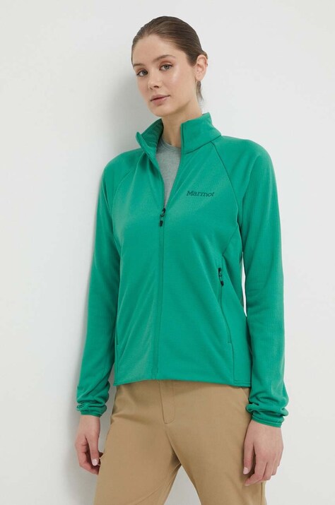 Sportska dukserica Marmot Leconte boja: zelena, bez uzorka