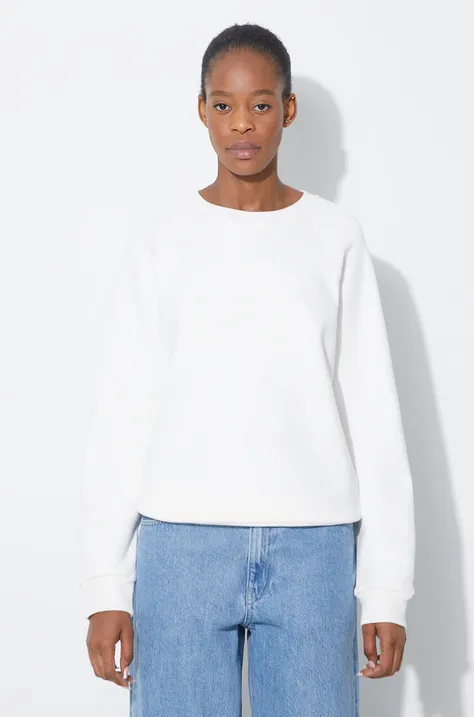 Lacoste cotton sweatshirt women's white color