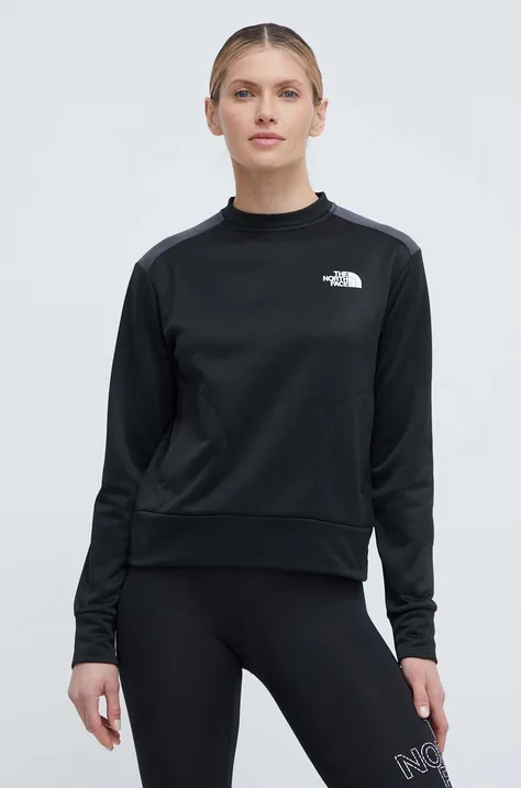 Αθλητική μπλούζα The North Face Reaxion χρώμα: μαύρο