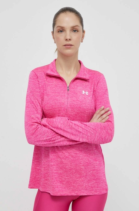 Tréninková mikina Under Armour Tech 1 růžová barva