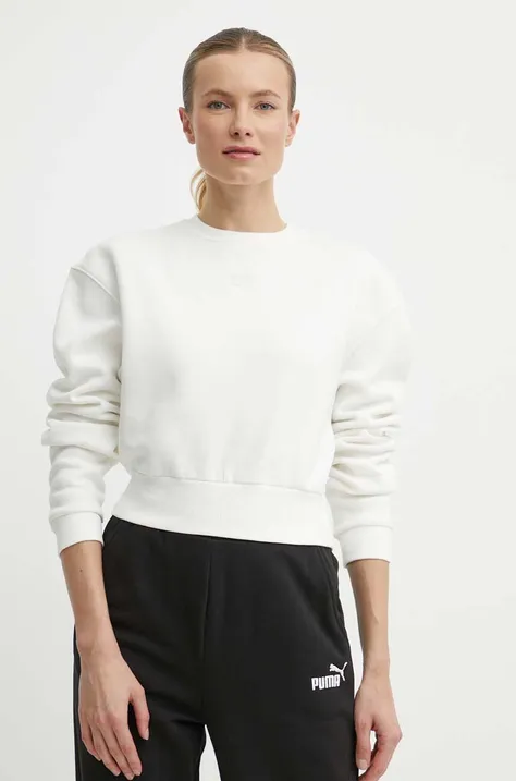 Mikina Reebok Classic Wardrobe Essentials dámska, biela farba, jednofarebná, 100076067