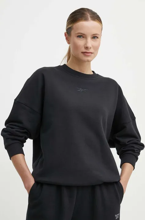Reebok bluza LUX Collection femei, culoarea negru, neted, 100075359