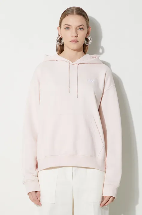 New Balance sweatshirt French Terry Small Logo Hoodie women's pink color WT41507OUK