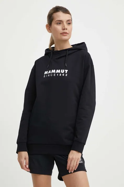 Mammut bluza dresowa kolor czarny z kapturem