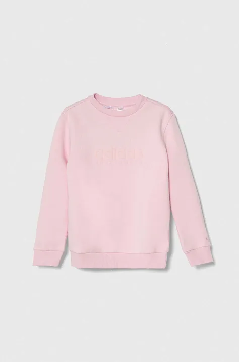 Παιδική μπλούζα adidas χρώμα: ροζ