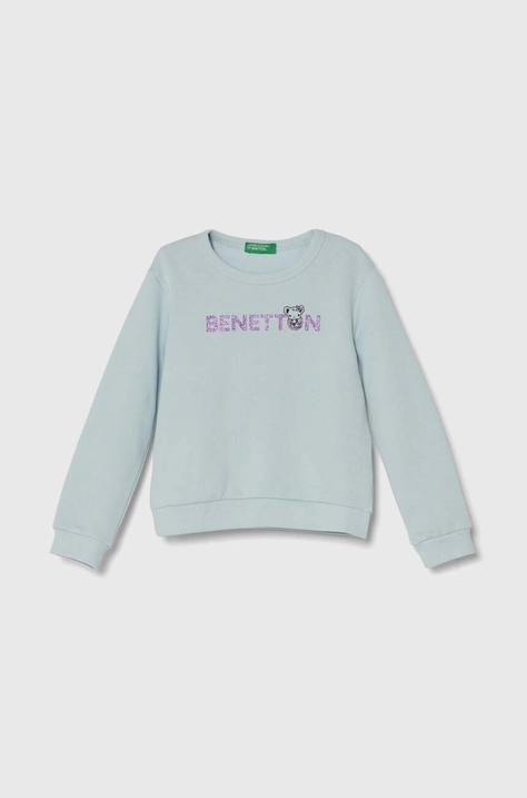 Dětská bavlněná mikina United Colors of Benetton s potiskem