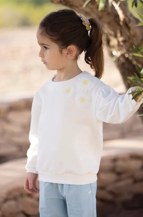 Παιδική βαμβακερή μπλούζα Tartine et Chocolat χρώμα: μπεζ