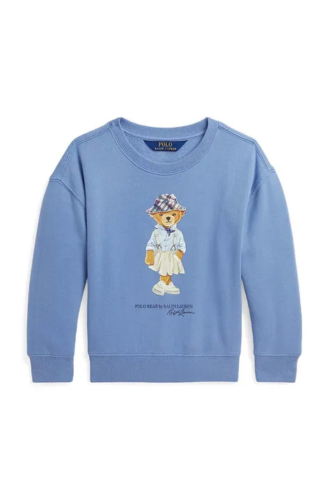 Polo Ralph Lauren bluza dziecięca kolor niebieski z nadrukiem 312941152002