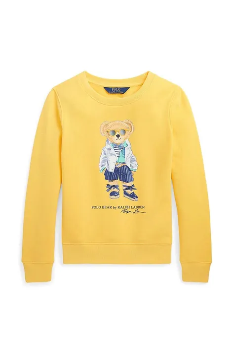Otroški pulover Polo Ralph Lauren rumena barva