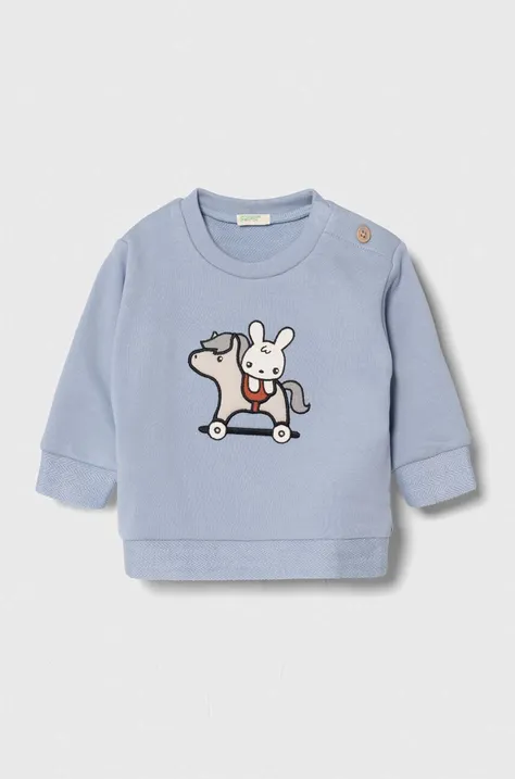 Bombažen pulover za dojenčka United Colors of Benetton