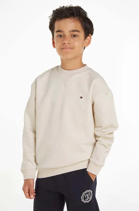 Otroški pulover Tommy Hilfiger bež barva
