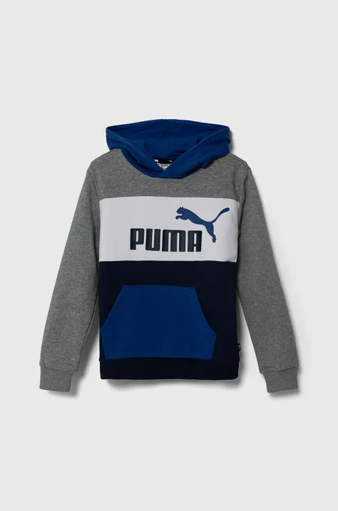 Детская кофта Puma ESS BLOCK TR B с капюшоном узор