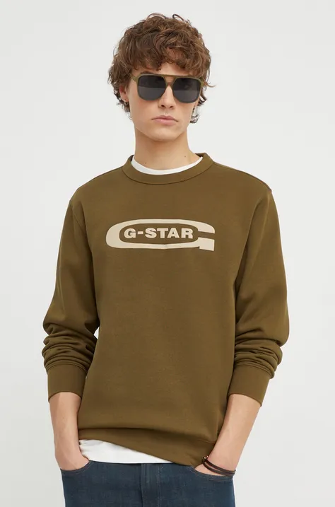 Μπλούζα G-Star Raw χρώμα: πράσινο