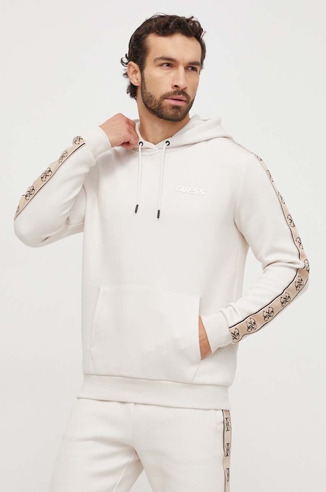 Guess bluza MICKEY męska kolor kremowy z kapturem Z4RQ21 KB3P2