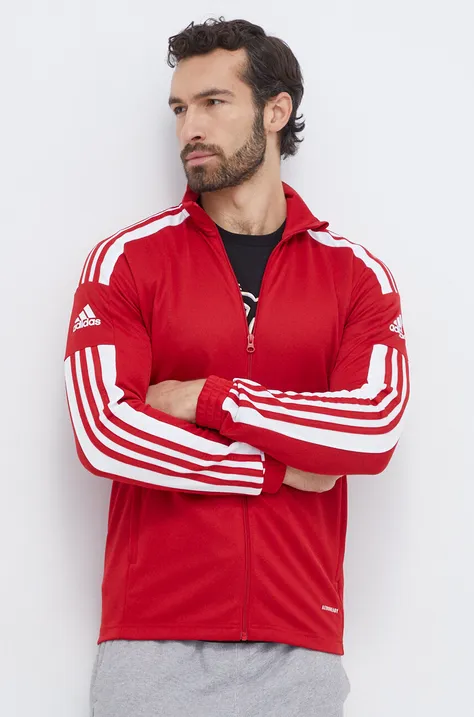 Pulover za vadbo adidas Performance rdeča barva