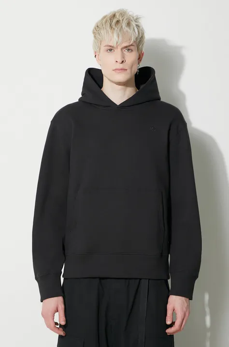 Βαμβακερή μπλούζα adidas Originals Contempo French Terry Hoodie χρώμα: μαύρο, με κουκούλα, HK2937