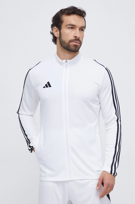 Tréningová mikina adidas Performance Tiro 23 biela farba, s nášivkou, HS3501