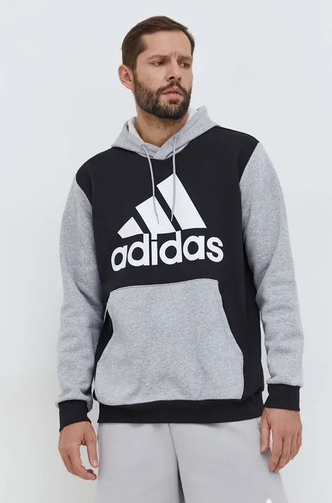 adidas felpa uomo colore nero con cappuccio  IN0628