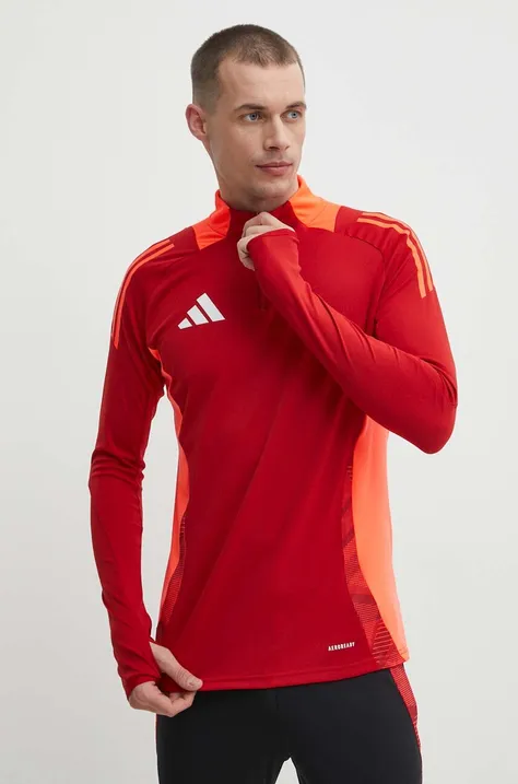 adidas Performance edzős pulóver Tiro 24 piros, mintás, IS1644