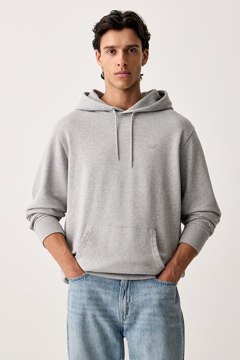 Levi's bluza z kapturem męska bawełniana THE ORIGINAL HM szara 34581