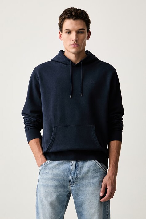 Levi's bluza z kapturem męska bawełniana THE ORIGINAL HM niebieska 34581