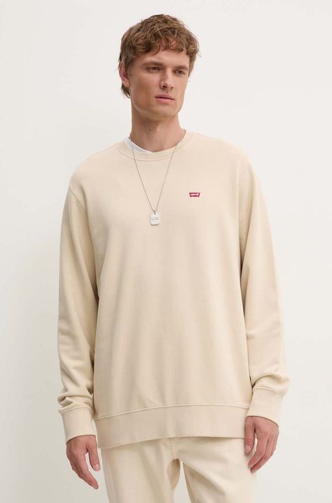 Μπλούζα Levi's χρώμα: μπεζ