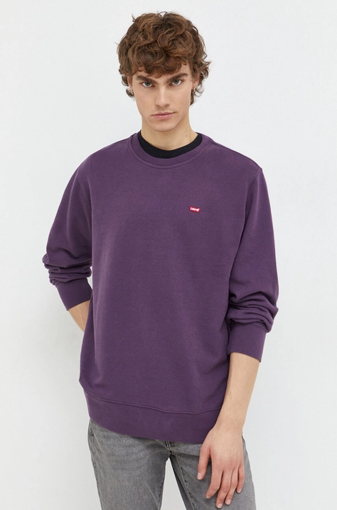 Levi's felpa uomo colore violetto