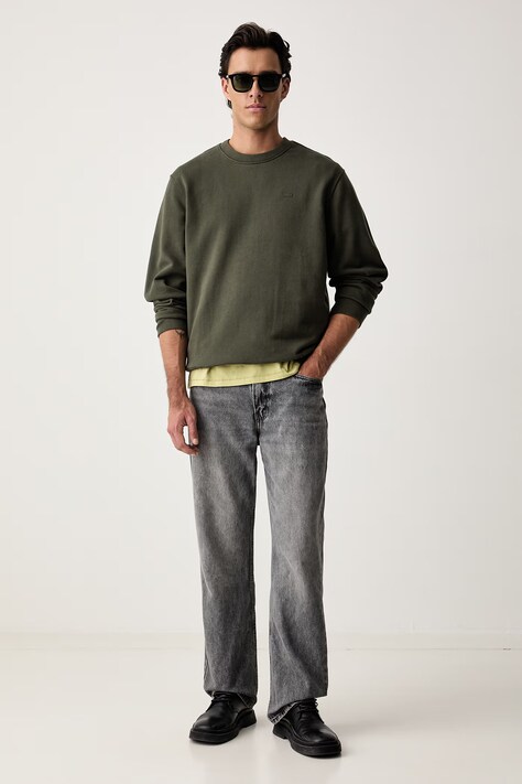 Levi's bluza męska bawełniana THE ORIGINAL HM zielona 35909