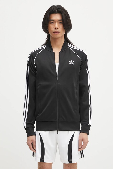 Dukserica adidas Originals za muškarce, boja: crna, s aplikacijom IM4545