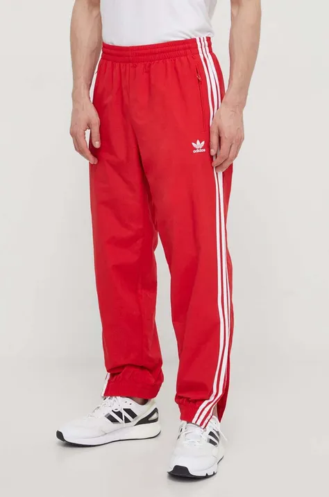 Спортивные штаны adidas Originals Adicolor Woven Firebird Track Top цвет красный с аппликацией IT2498