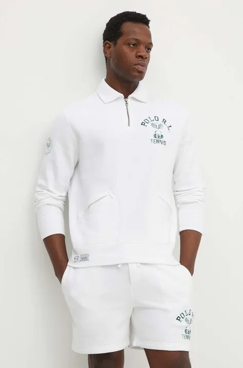 Polo Ralph Lauren bluza męska kolor biały z nadrukiem 710939631