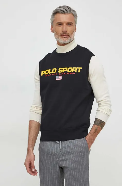 Kratka majica Polo Ralph Lauren črna barva