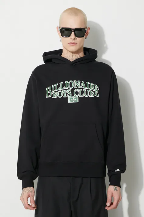 Billionaire Boys Club cotton sweatshirt Scholar Popover men's black color B23434