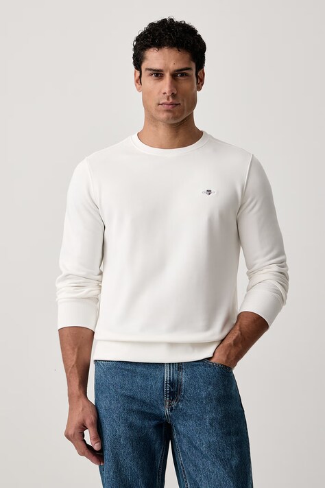 Gant Bluza męska z bawełną beżowa 2006065