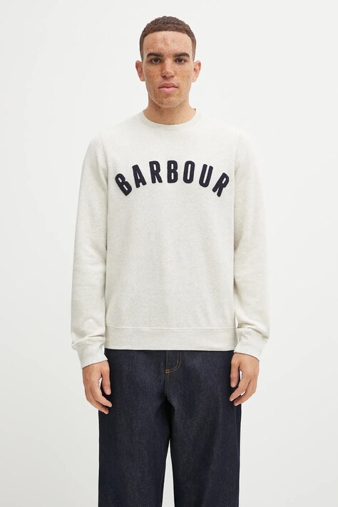 Barbour bluza męska kolor beżowy melanżowa MOL0101