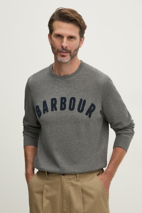 Barbour bluza barbati, culoarea gri, melanj