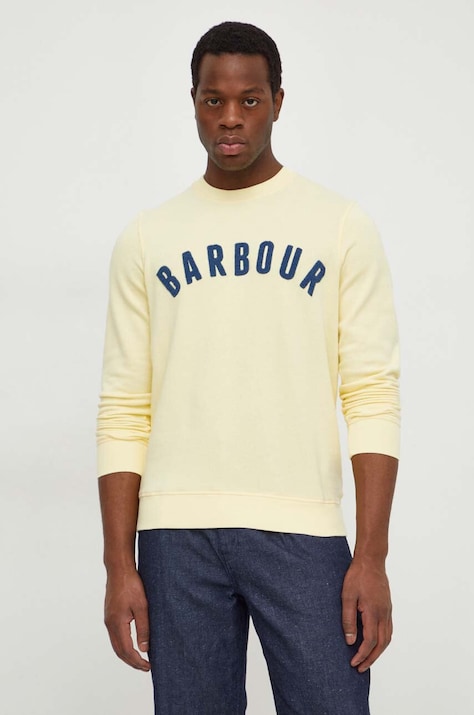Barbour bluza barbati, culoarea galben, melanj